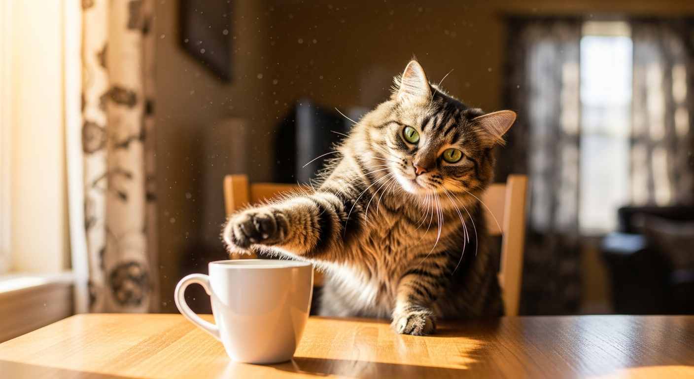 Why Cats Knock Things Off Tables